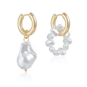 Beads Necklaces Clavicle Chain Necklace Multilayer Necklace Party Earrings Neck Chain Alloy Texture Present for Women