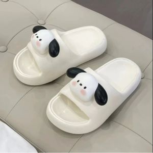Managerialstore4re5 Dễ Thương Pochacco Dép lê nữ Non-Slip PVC dép đôi đi trong nhà Mùa Hè Mềm Mại Giản Dị Dép Đi Bộ Ngoài Trời