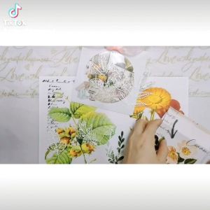 Fairy Lights Journal - READY STOCK/ art journaling/ scrapbook deco/ Die Cut Lace Leaves using 160gsm card