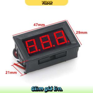 YIBAR Kỹ thuật số vôn kế DC 100V 10A Vôn kế Ampe kế kép kỹ thuật số Volt Meter đo electromobile xe máy xe hơi