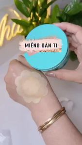 100 Chiếc Dùng Một Lần Vô Hình Không Dệt Núm Vú Có Dính Bánh Ngọt Áo Ngực Miếng Lót Hoa / Tròn