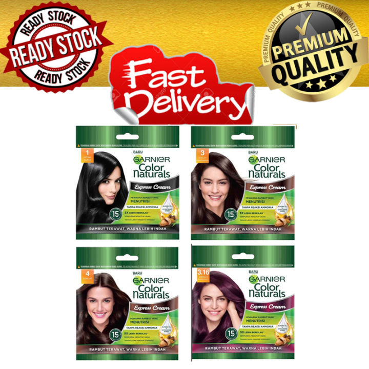 Garnier Color Naturals Hitam Alami / Coklat Kehitaman / Coklat