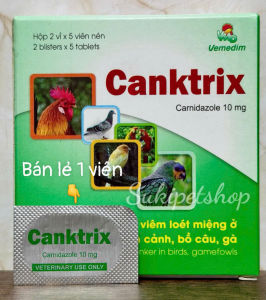 CANKTRIX - BÁN LẺ VIÊN - SẢN PHẨM HỖ TRỢ CẢI THIỆN VIÊM LOÉT MIỆNG CHO CHIM CẢNH BỒ CÂU GÀ