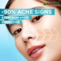 GARNIER Anti-Acne Serum (With 4% Vitamin C + Salicylic + Niacinamide + Aha To Fight Acne And Fade Dark Spots) 30Ml. 