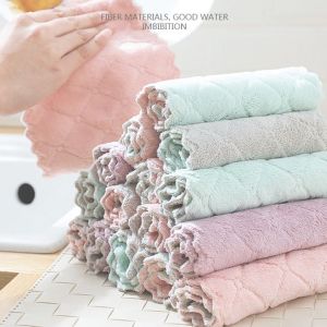 Set 10 Khăn Lau Đa Năng Mẫu Trơn 2 Màu Thấm Hút Cực Tốt Dễ Dàng Vệ Sinh Không Bị Xù Lông Vải