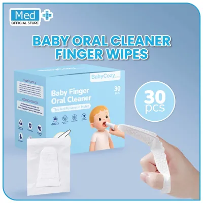 Med+ Pembersih Mulut Bayi / Baby Mouth Cleaner / Baby Oral Cleaner Kapas Batang Sikat Gigi Sikat Bayi Lidah Untuk Bayi 0-3 Tahun Isi 30 Pcs