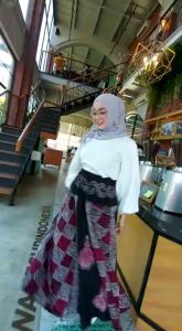 ROK CAP BAWAHAN WANITA PANJANG JUMBOTREND KLOK MAYUNG ROK KOMBINASI BATIK TREND PEKALONGAN