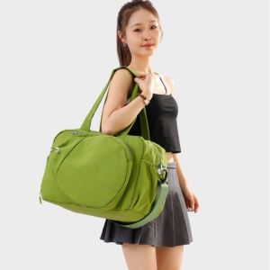 BLACKON Dung tích lớn Túi đựng vợt tennis Màu trơn Chống thấm nước Túi đeo chéo hình quả bóng tennis Vật tư cầu lông có ngăn đựng giày Túi xách du lịch Sử dụng trong phòng tập thể dục.
