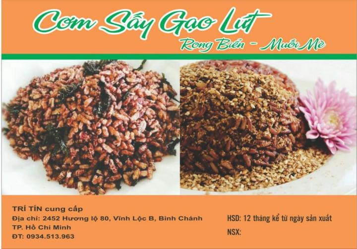 1kg gạo lứt sấy rong biển