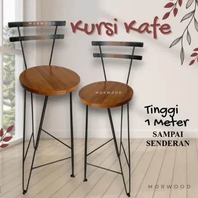 TERBARU MORWOOD KARGO / NEO KURSI CAFE / BANGKU CAFE / KURSI SANTAI KOKOH KUAT BEBAN SAMPAI 150KG