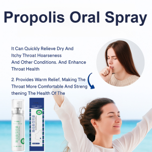 Herbal Soothing Mouth Spray Propolis Moisturizing Spray for Dry Mouth Sore Throat Refreshes Breath Instantly Natural Oral Care