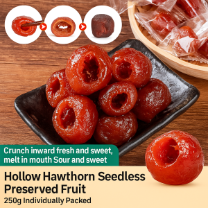 Selection Non-nuclear Hollow Hawthorn Non-Sugar-Free Fresh Non-Additive Kids Snacks Individual Packaging Dried Fruit Preserved Delicious Snacks