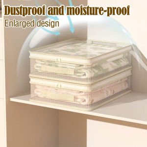Comforter Bag Pillow Organizer Storage Wardrobe Quilt Waterproof Zipper Bedding