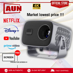 AUN【Lowest Price guarantee】A10 PRO Electric Focus 8500 lumen/360 ANSI android projector 4k ultra hd with wifi and bluetooth in cinema portable movie mini projector for phone for laptop eroc max projector screen wanbo xiaomi smart wireless projector