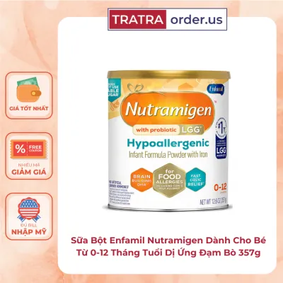 Sữa Bột En..famil Nutramigen Dành Cho Bé Từ 0-12 Tháng Tuổi Dị Ứng Đạm Bò 357g [Nhập Mỹ]
