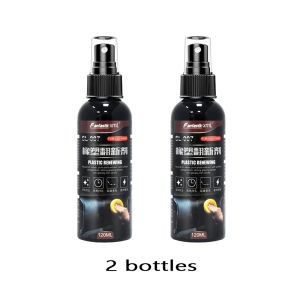 120ml Automotive Plastic Repair Agent multi-purpose coating agent  restores shine to black trim and plastic parts. Suitable for interiors wheel arches  scooters  body kits  polishing  and car care