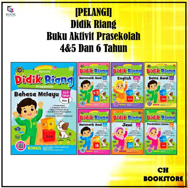 [CH] PELANGI - Buku Aktiviti Prasekolah Didik Riang 4&5 Dan 6 Tahun ...