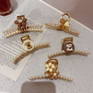 La jadore กิ๊บหนีบผม กิ๊บติดผมไข่มุก กิ๊บติดผมเกาลี แฟชั่นเกาหลี สีโกลด์