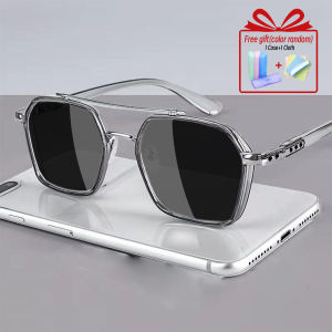 Metal Full-frame Resin Lenses with High Light Transmittance UV Protection Fashionable Korean Style Mens Sunglasses.