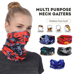 Outdoor Riding Cycling Face Mask Neck Headscarf Mask Multi-functional Sports Bicycle Motor Head Scarf Anti Dust UV Sand-Proof Turban Mask Facial Cover Fishing Sunscreen Dustproof Headbands Motorcycle Bicycle Sport Headband Bandana for Women Men