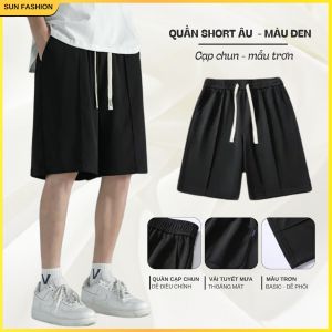 Quần âu nam nữ form suông nửa cạp chun SUN mặc thoải mái dễ phối đồ phong cách hàn quốc