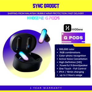 HH0GENE GPODS Earbud [300000 color RGB combinations /  Color-photo recognition/ Active Noice Cancellation / HD Premium Sound]