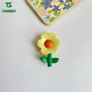 3D Stereo Cute Cartoon Flower Tulips Back Telescopic Holder Stand Universal Mobile Phone Bracket For iPhone OPPO VIVO Xiaomi Redmi Huawei Infinix Samsung Galaxy