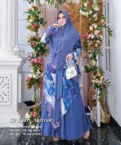 Gamis wanita terbaru Abstrak terlaris murah mewah elegan kekinian Syari pesta kondangan hari raya