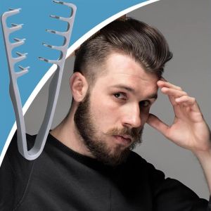 DREAMES Creative Volumizing Hair Comb Fluffy Texture Wide-Tooth Plastic Hair Curler Fashion Good Grip Men Styling Comb For Men