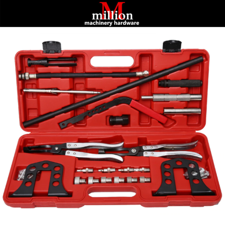 Ymiko Valve Spring Compressor, Spring Compressor Kit,Cylinder Head Service  Valve Spring Compressor Stem Seal Installer And Remover Tool Kit 