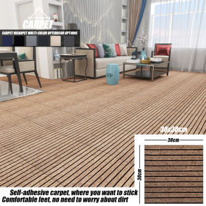30*30cm/50*50cm Carpet sticker Self Adhesive Carpet Floor Sticker office carpet mat puzzle floor rug floor tiles Home Living Decoration