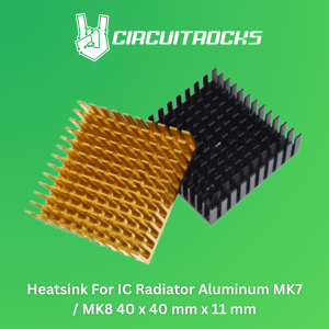 Circuitrocks Heatsink For IC Radiator Aluminum MK7 / MK8 40 x 40 mm x 11 mm