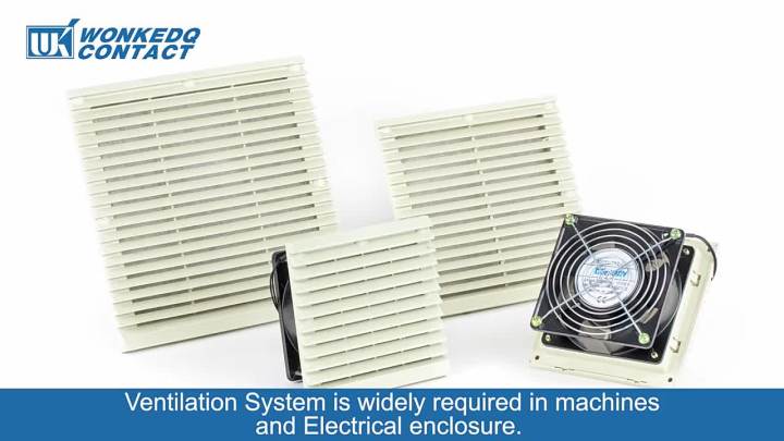 3326-230 Electrical Cabinet Ventilation Filter Set Shutters Cover Fan ...