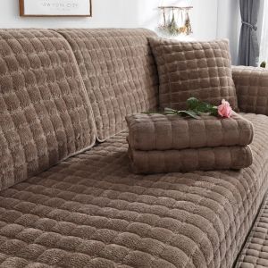Plush sofa cushion universal full coverage non-slip fabric all-inclusive Non-slip Thicken seat cushion