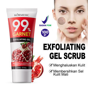 [BPOM] Kormesic Garnet Pomegranate Gel 100g – Eksfoliasi Lembut untuk Kulit Cerah & Bebas Sel Kulit Mati