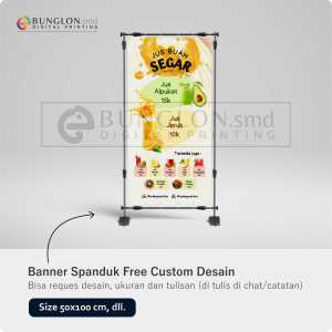 PRINT CETAK SPANDUK BANNER JUS BUAH FREE DESAIN