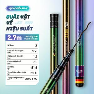 Cần câu tay siêu nhẹ cứng tổng hợp Guide 911 cảm giác điều khiển tuyệt vời bền bỉ chắc chắn