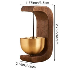 Wood Wind Chime Door Bell Hanging Entryway Decor Handmade Rustic Jingle Sound Shop Reminder