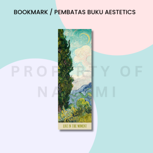 (BISA SATUAN) PEMBATAS BUKU BOOKMARK PAGE MARKER AESTHETIC LUCU GLOSSY MENGKILAP