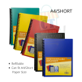 Bindermax Clearbook Display Books 20 Clear Pocket A4 (Refillable) can fit in Short Size Paper. 