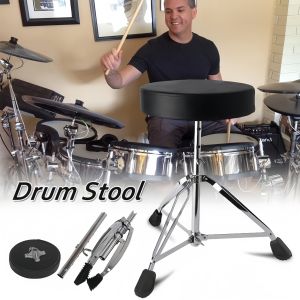 Ghế Trống DC‑01 Cho Nghệ Sĩ Trống – Nệm Êm Giảm Đau Lưng Điều Chỉnh Chiều Cao Linh Hoạt Chân Tam Ổn Định Chống Trượt