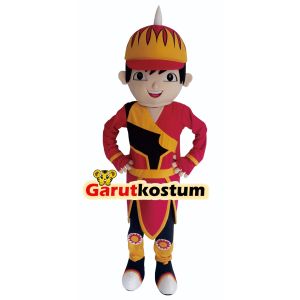 Kostum maskot badut karakter boboiboy matahari setelan dewasa lucu costume