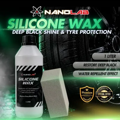 Silicone Wax Pengilat Wax Tayar Kilat Pure Pro Silicone Wax for Tyre Coating Tyre Clear Silicone - Nanolab