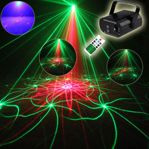ESHINY T121 Remote Mini R & g Laser 18 Patterns Projector Remote Blue Led Club Bar DJ Dance Shop Holiday Disco Family Party Effect Lighting Light Show