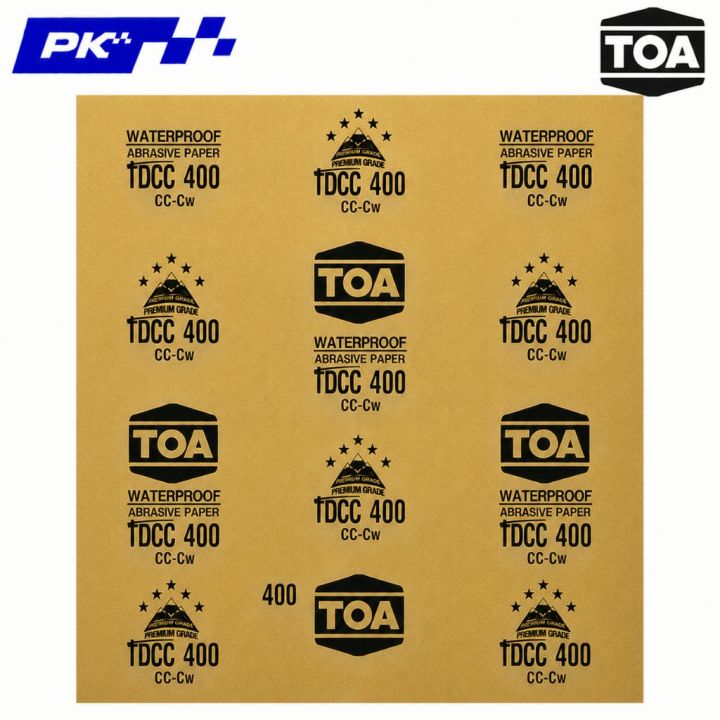 กระดาษทรายน้ำ TOA TDCC 400 รุ่น Waterproof Abrasive Paper