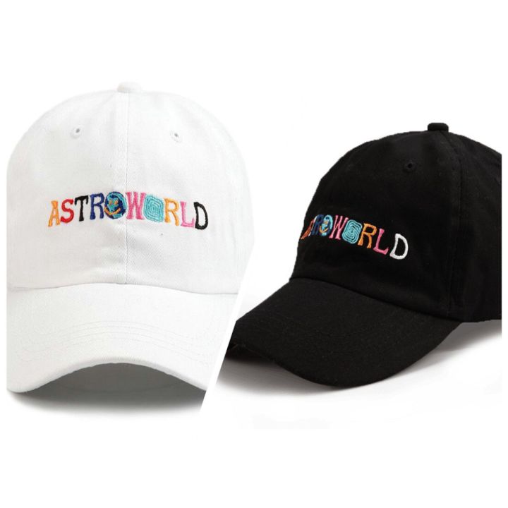 Uni Astroworld Baseball Cap Hat Soft Sunhat Black White | Lazada PH