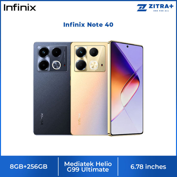 Infinix Note 40 8GB+256GB | Li-Po 5000mAh | 45W | 6.78 inches ...