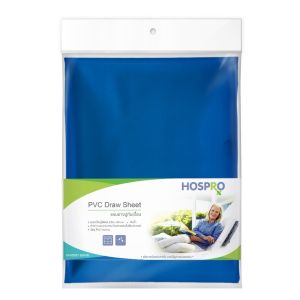 Hospro ผ้ากันเปื้อน ผ้ายางปูกันเปื้อน  สำหรับเตียงผู้ป่วย PVC Draw Sheet ขนาดใหญ่พิเศษ ขนาด150x90 ซม.