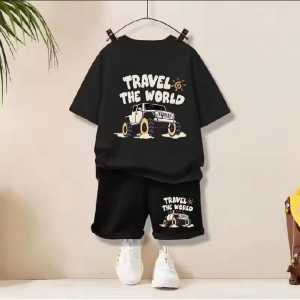 SETELAN BAJU ANAK LAKI-LAKI SETELAN TERBARU USIA 1-5TAHUN SETELAN KAOS TRAVEL WORLD CARS SETELAN PENDEK BAJU ANAK LAKI-LAKI FASHION TRENDY TERBARU TERKINI
