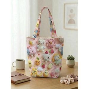 Laptop Bag Quilted Tote Bag Design - 3D Floral Printed Quality -
